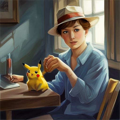 Stylized Pikachu Illustration