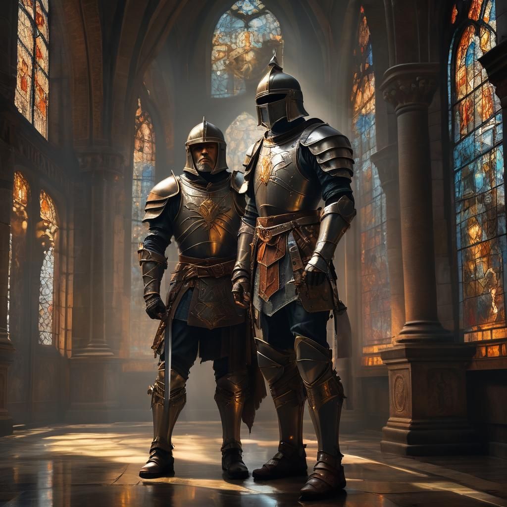 Medieval General in Armor, Fantasy Realism Style
