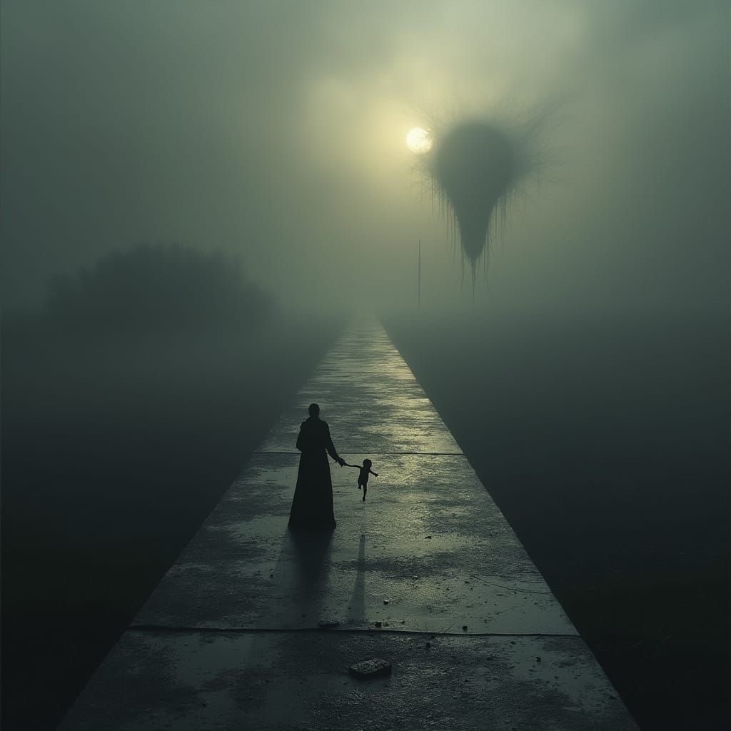 Tension Filled Gray Hues in a Dark Realism Aesthetic