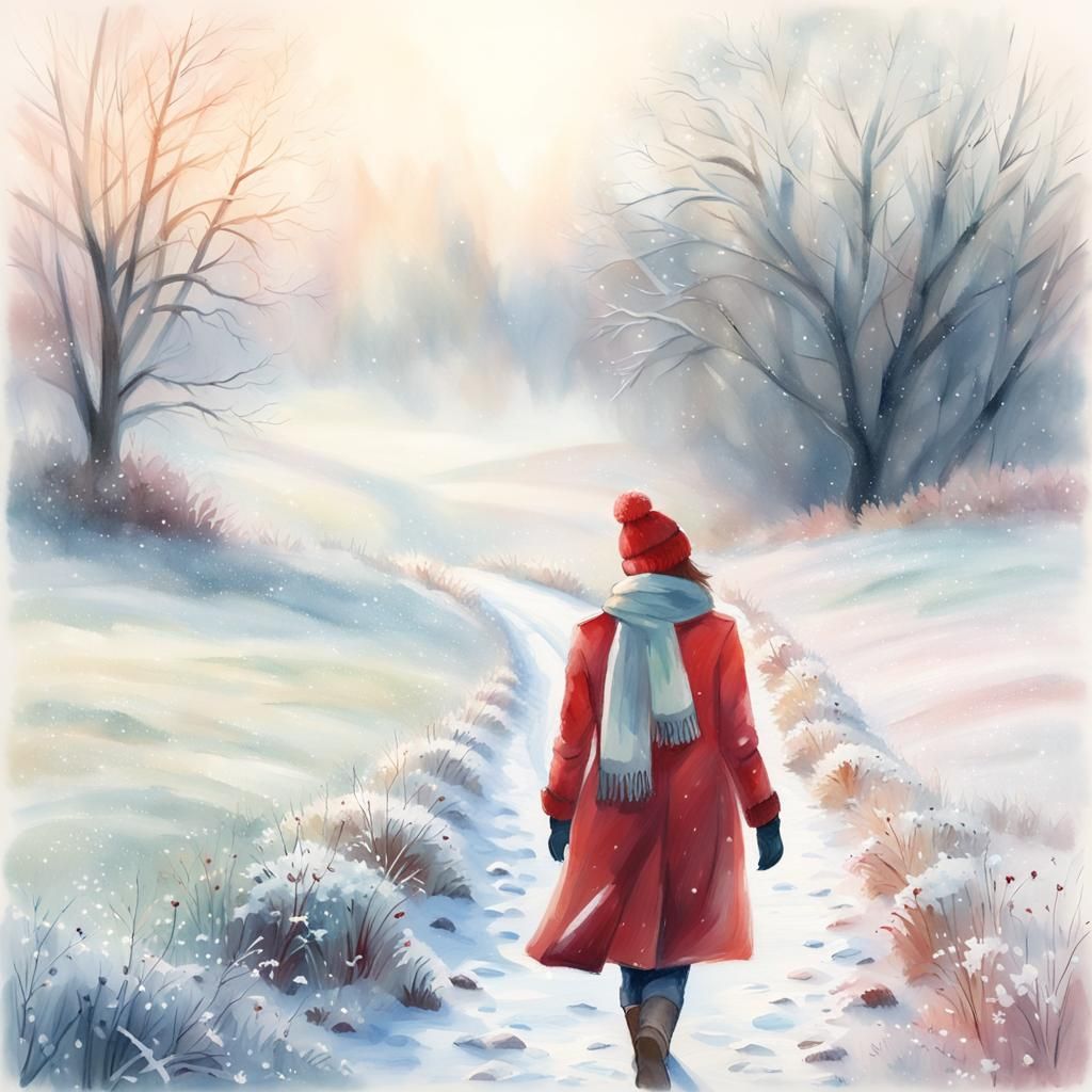 Dreamy Winter's Peace in English Countryside