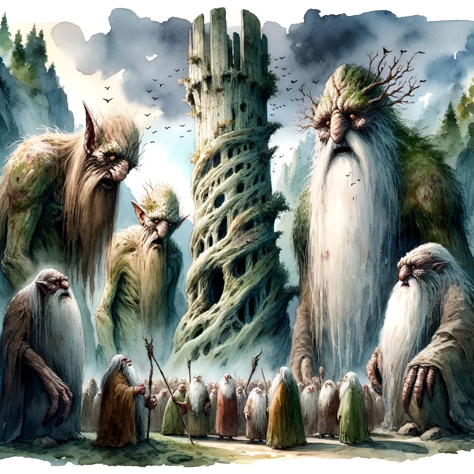 AI Interpretation of Lord of the Rings Text