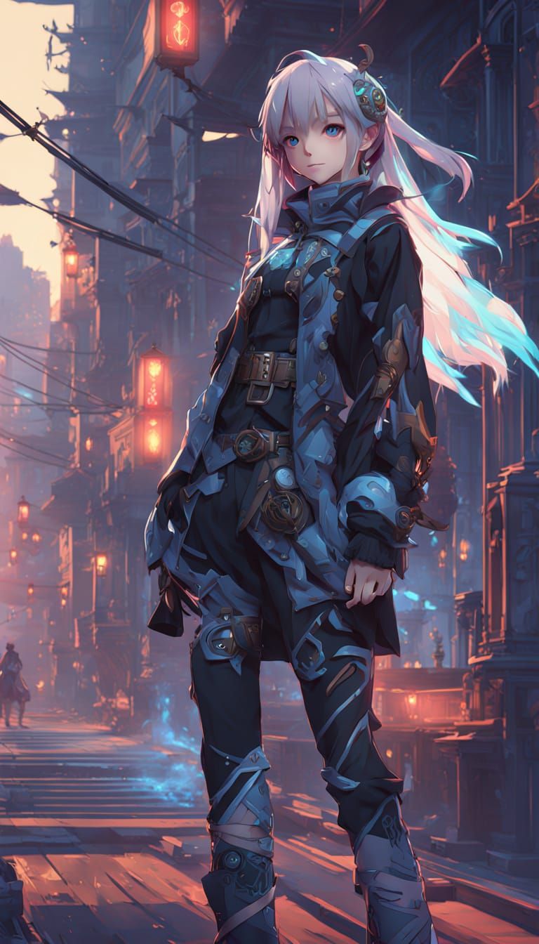 cyberpunk edgerunners anime style,