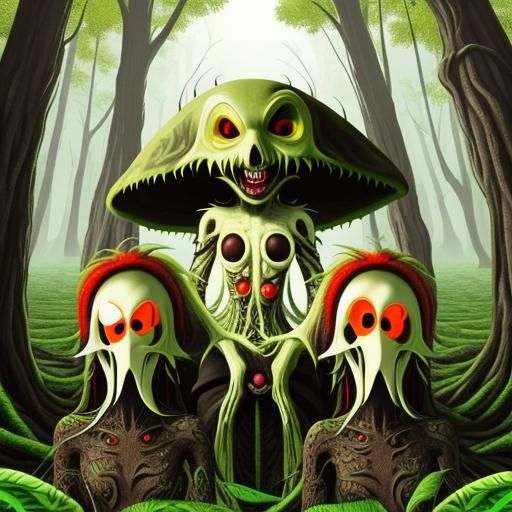 Ghost Deep in Thought: A Surreal AI Creation