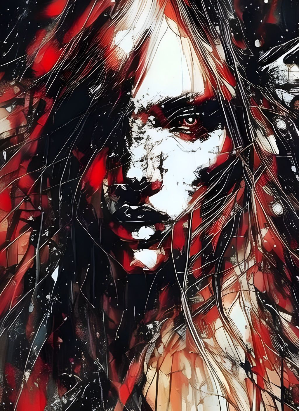 Little Red Riding Hood Warrior Princess Portrait