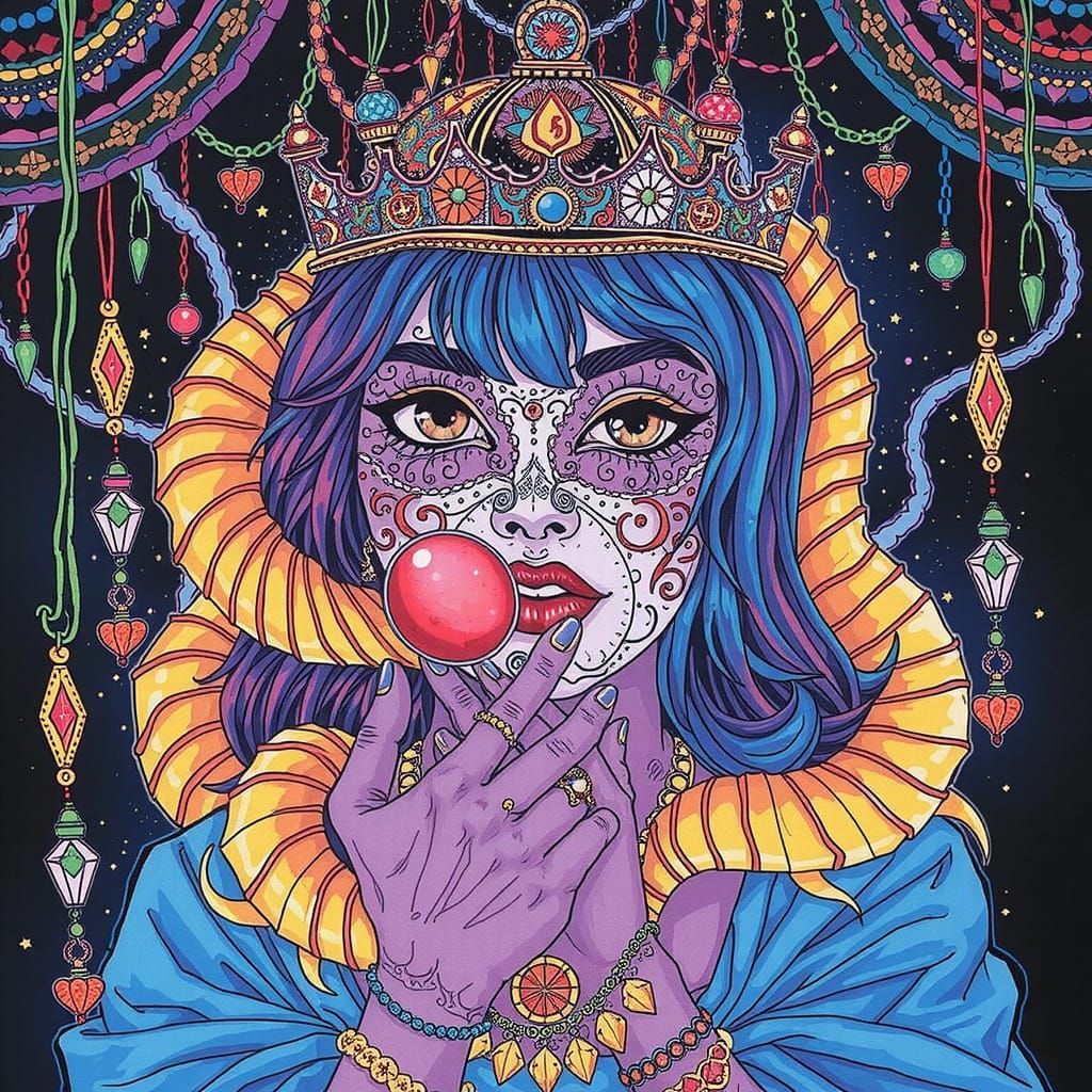 Vibrant Line Art Masterpiece