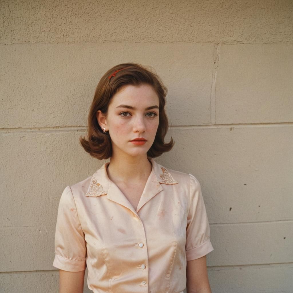 Elegant Portrait in Color Photography Style