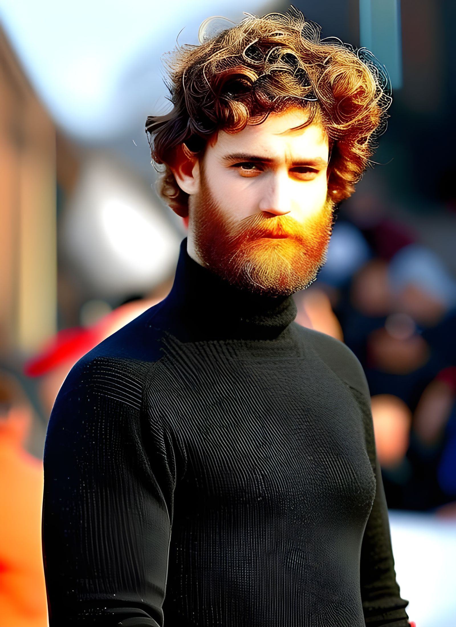 Hyperrealistic Ornate Male Portrait in Digital Art