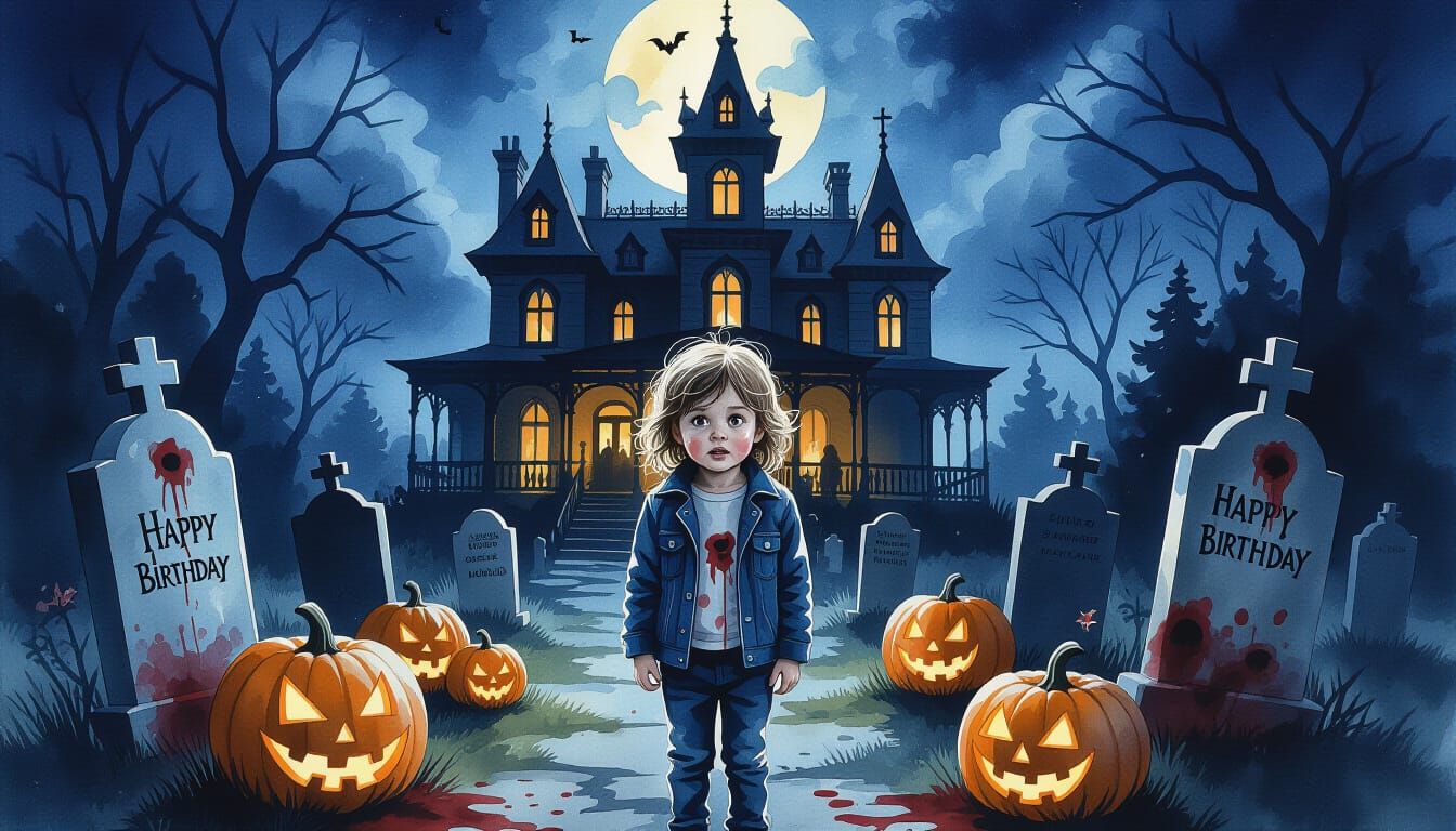 Macabre Halloween Birthday Party in Gothic Mansion