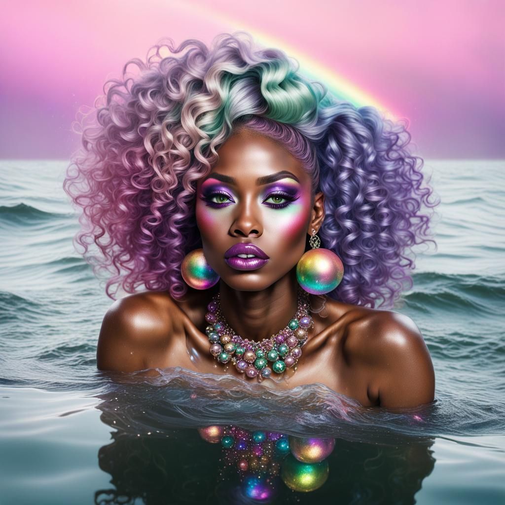 Hyperrealistic Photo of Woman Tying Shoelaces