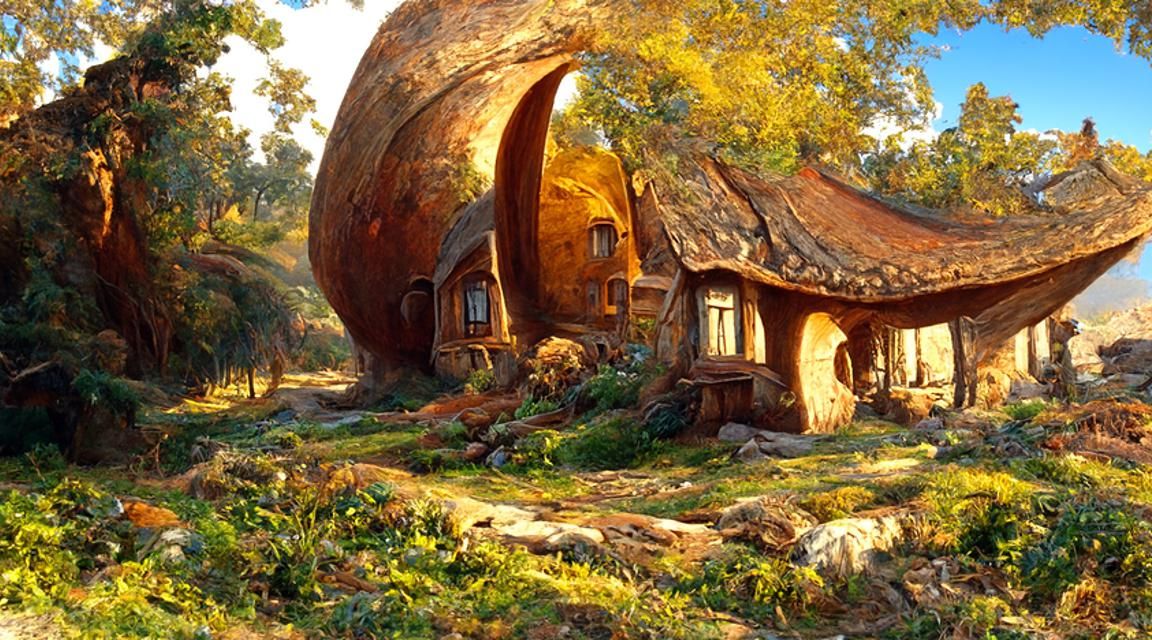 Hobbiton Sunset: An Oil Painting of The Shire