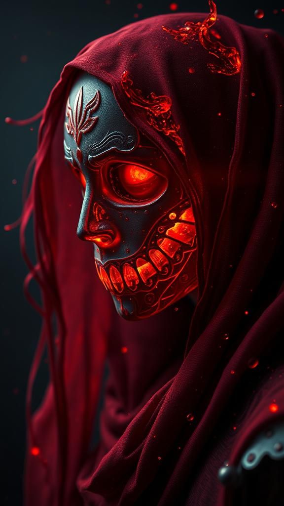 Ghostly Figure in Avant-Garde Dark Fantasy Style