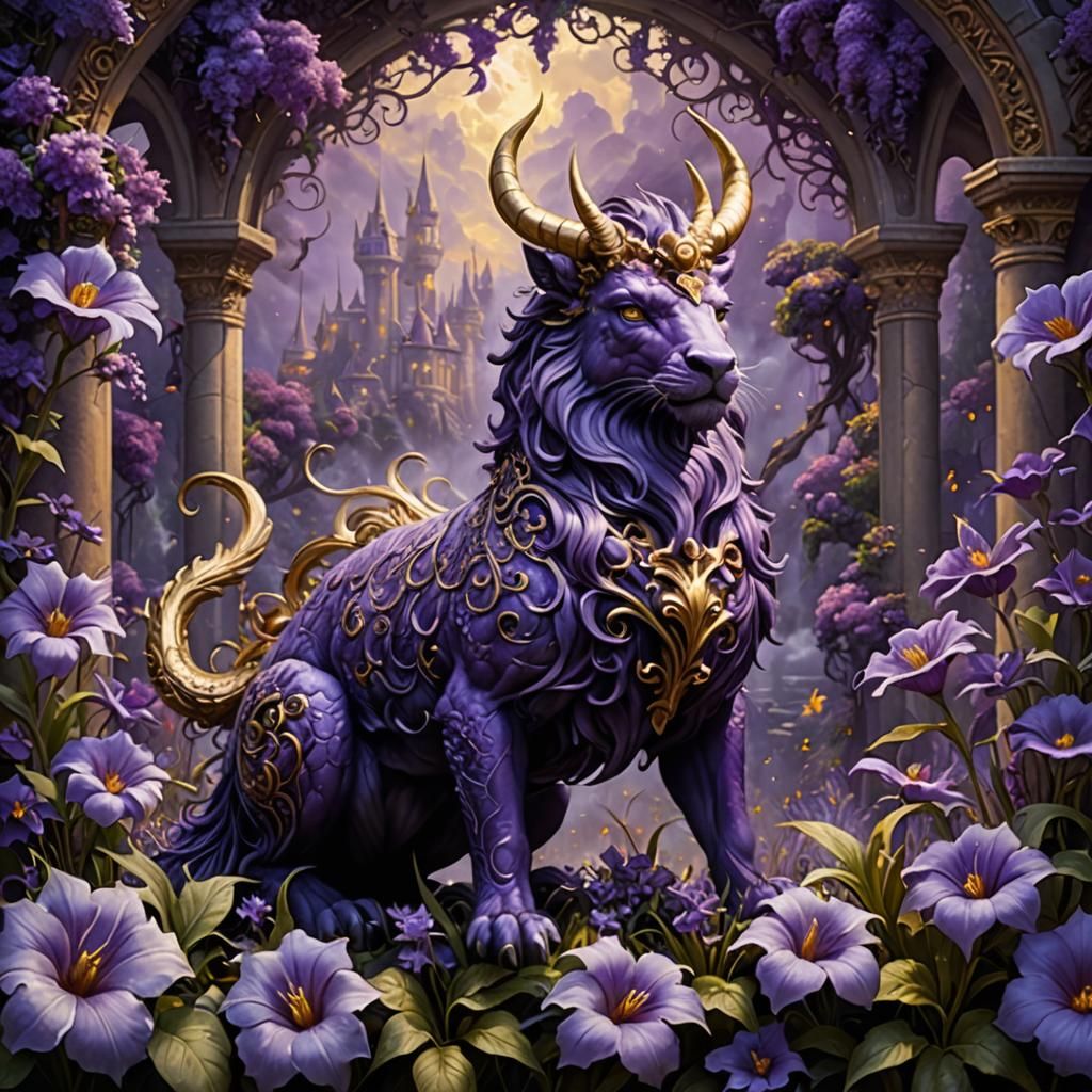 mythical creature in a mythical realm