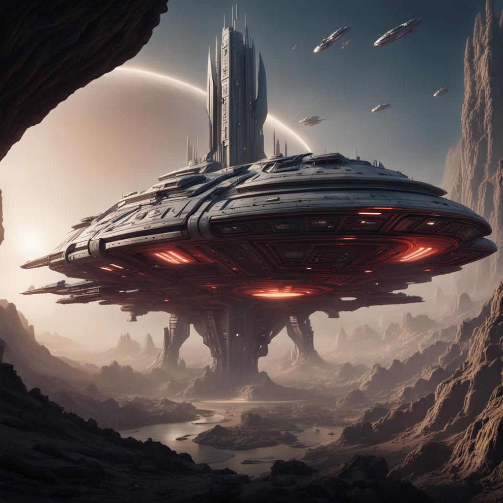 Battlestar Galactica Concept Art in Deep Color