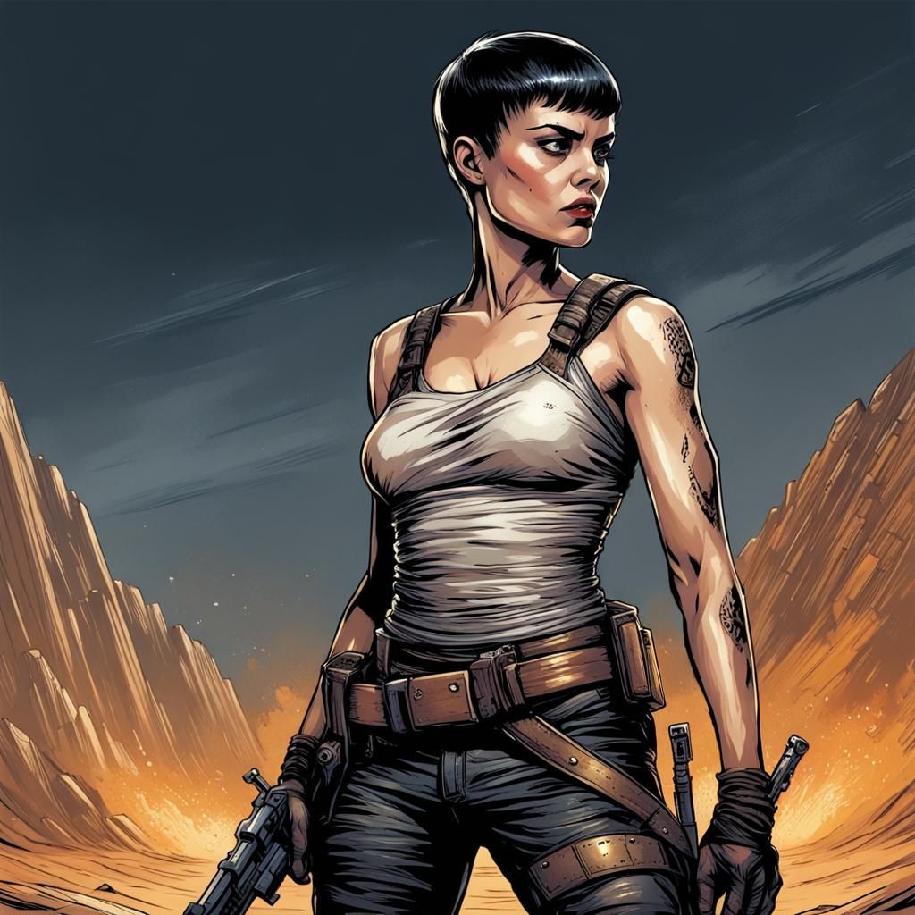 Lady Furiosa: Comic Book Art Style