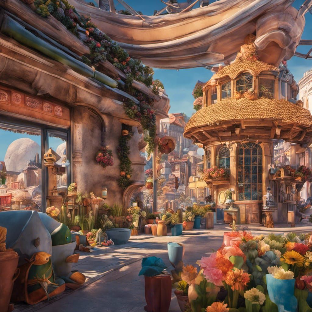 Child and Yeti Selfie: 3D Digital Art