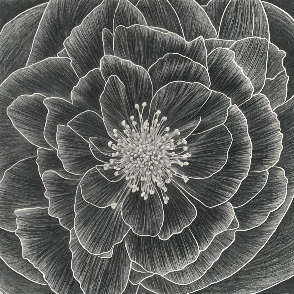 Surreal Bloom Emerges from the Shadows in Minimalist Beauty