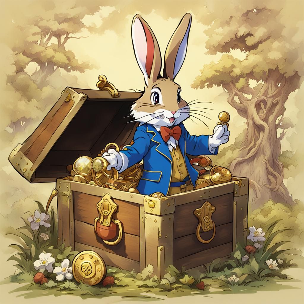Br'er Rabbit Finds Treasure in Anime Style