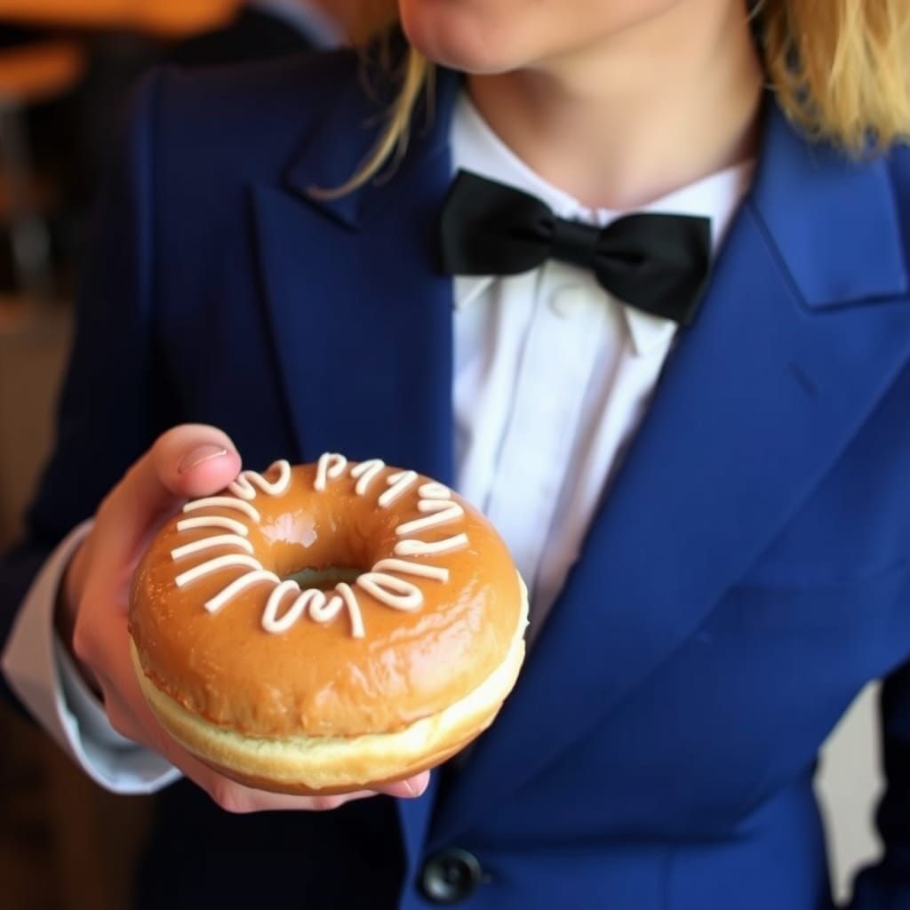 Dapper Doughnut Character Illustration