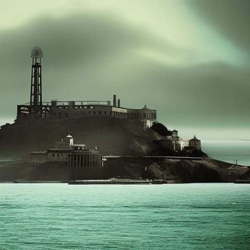 Epic Cinematic Alcatraz Digital Matte Painting