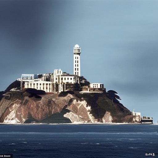 Epic Cinematic Alcatraz Digital Matte Painting