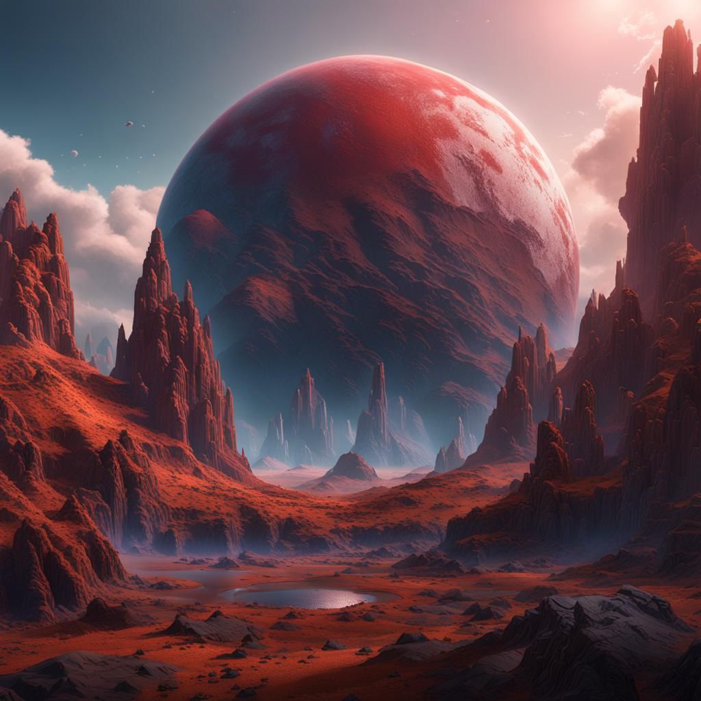 Fantastical Planet XYZ Concept Art in 8K Resolution