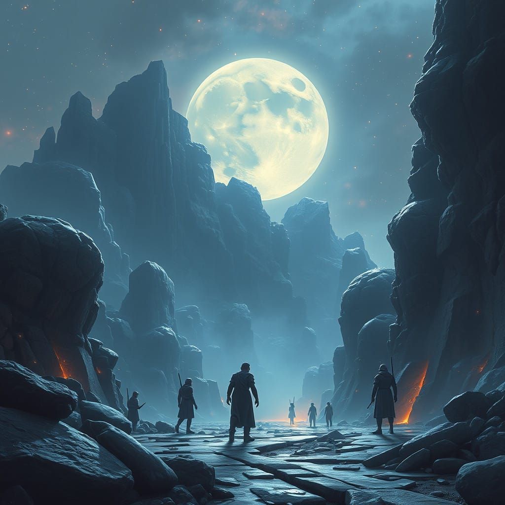 Glowing Cityscape at Dusk in a Futuristic World