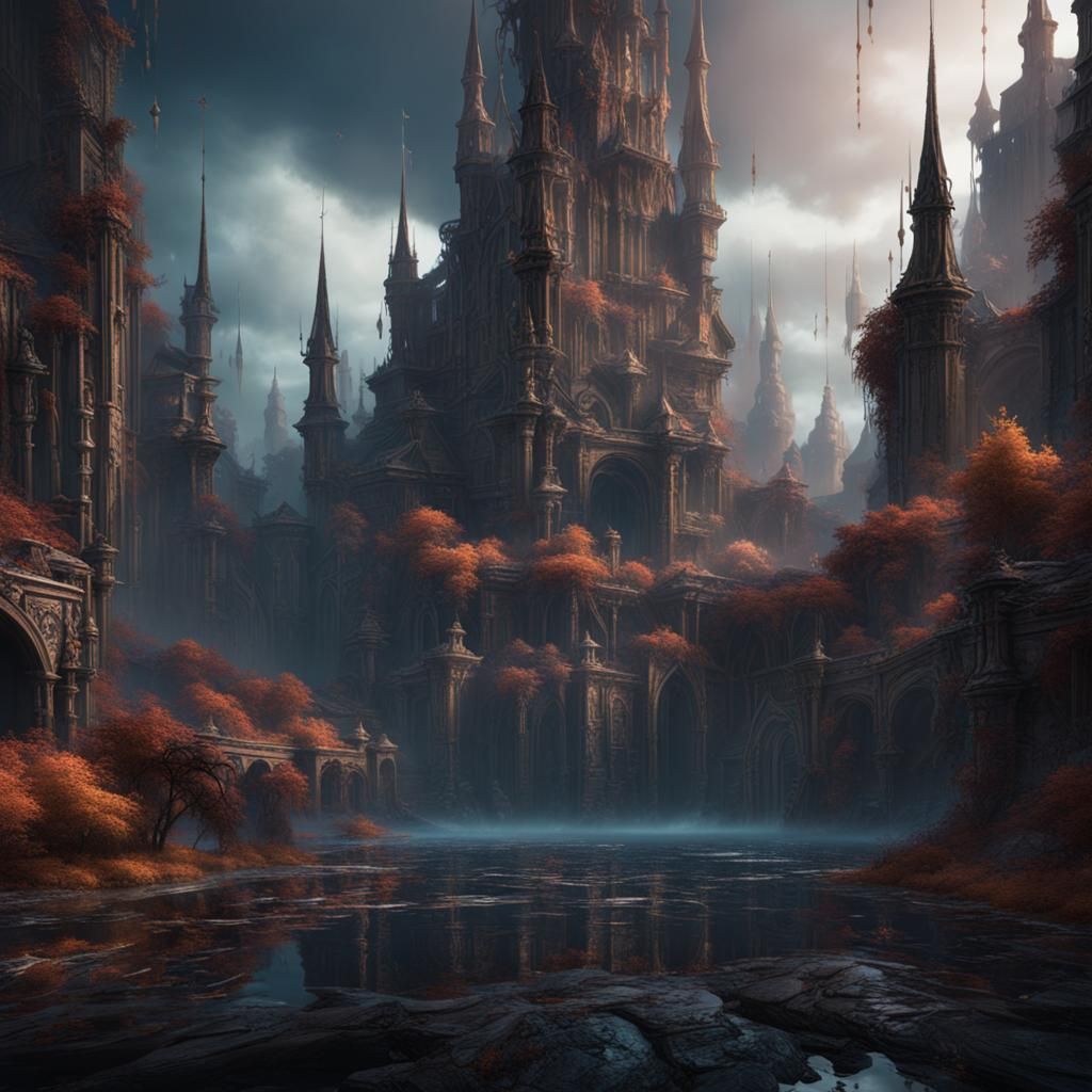 Fantastical Tears in Detailed Matte Painting