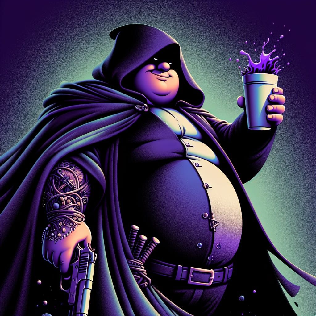 Peter Griffin with Purple Drink and Gun
