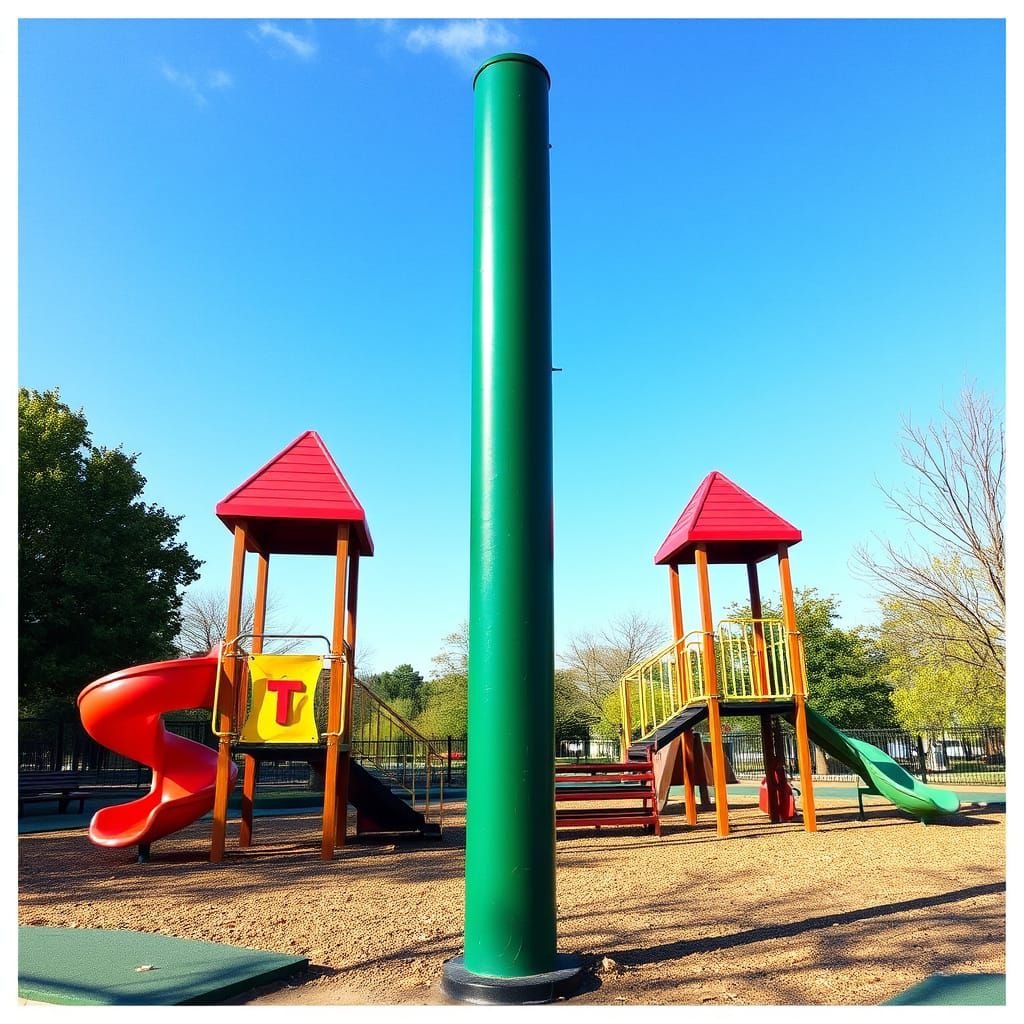 Simple AI-Generated Playground Scene