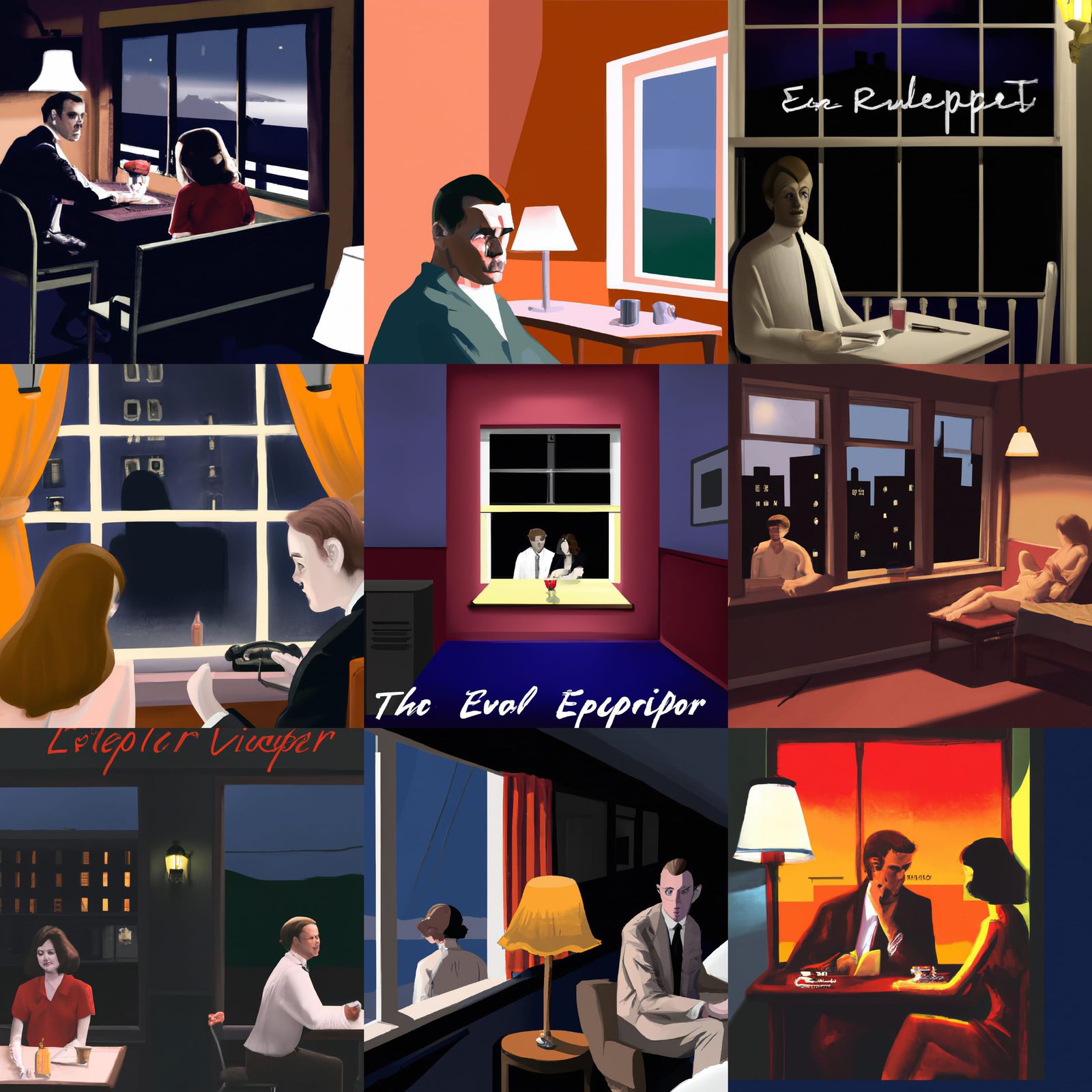 Edward Hopper Style Serial Killer Romance