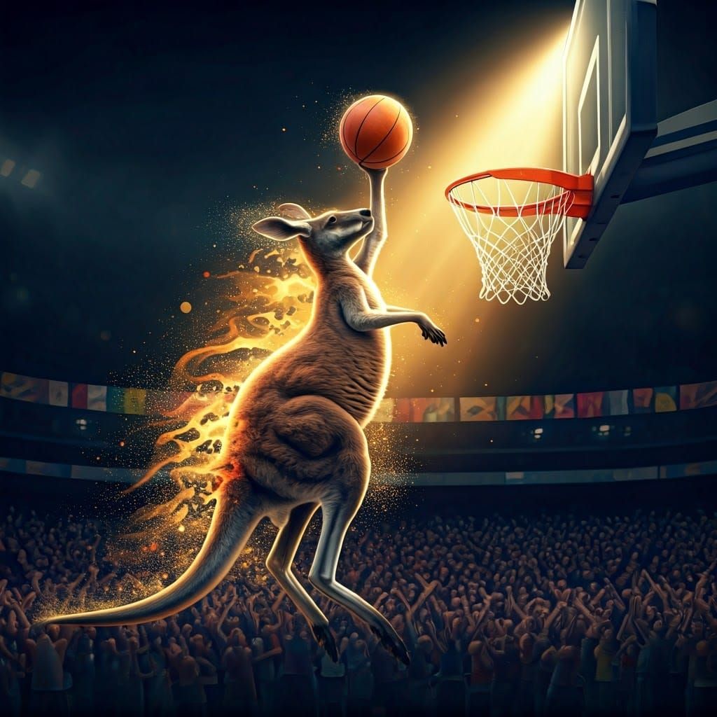 Slam Dunking Kangaroo