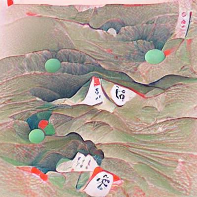 Stylized Portrait with Glowing Eyes