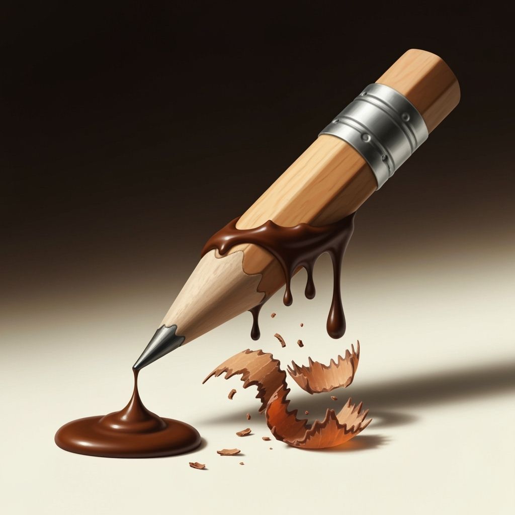 Surreal Pencil Transforms Into Chocolate Art