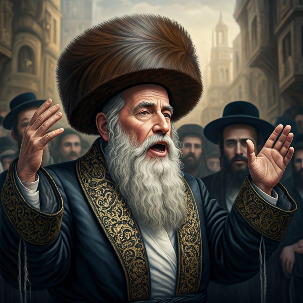 Devout Jewish Man in Traditional Attire
