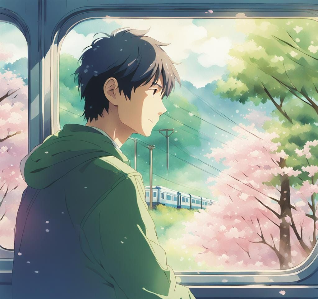 Studio Ghibli Anime Key Visual by Makoto Shinkai