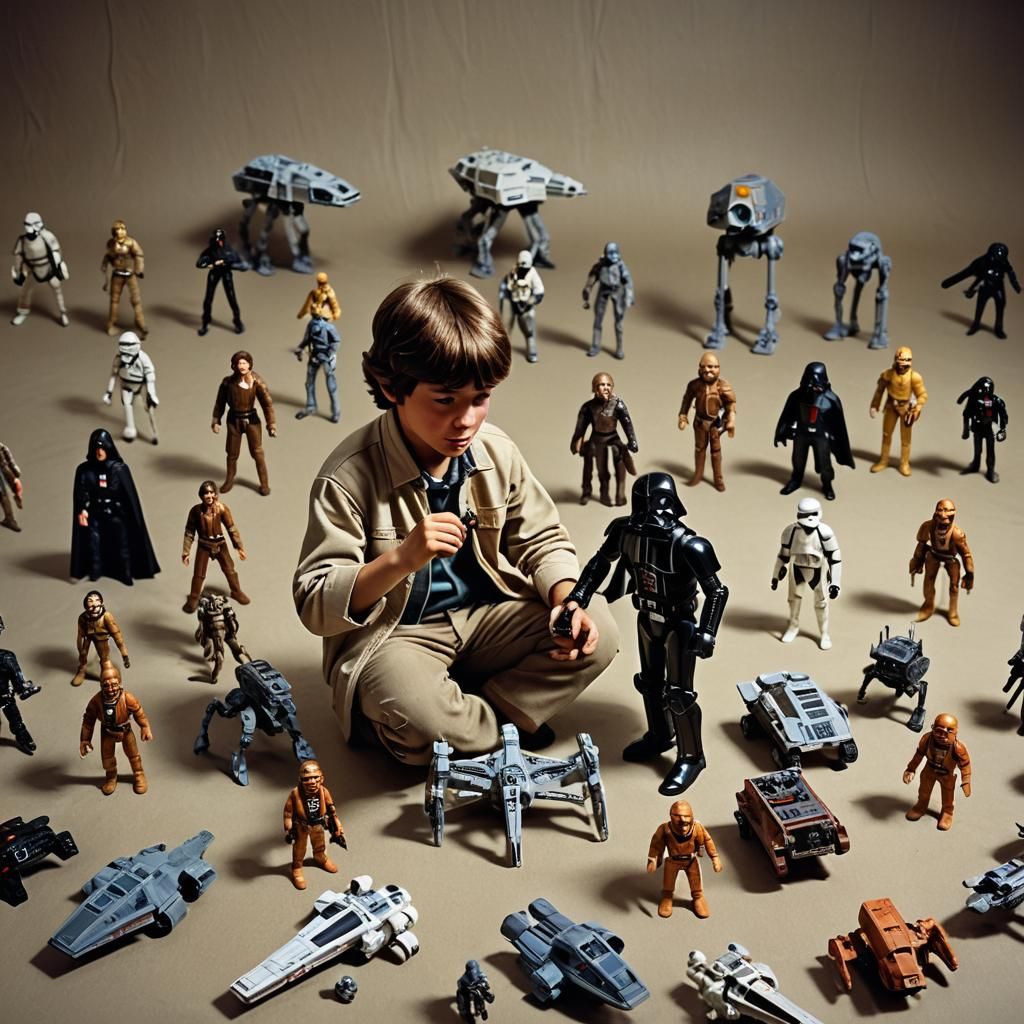 Boy's Imagination Sparked by Vintage Star Wars Toys