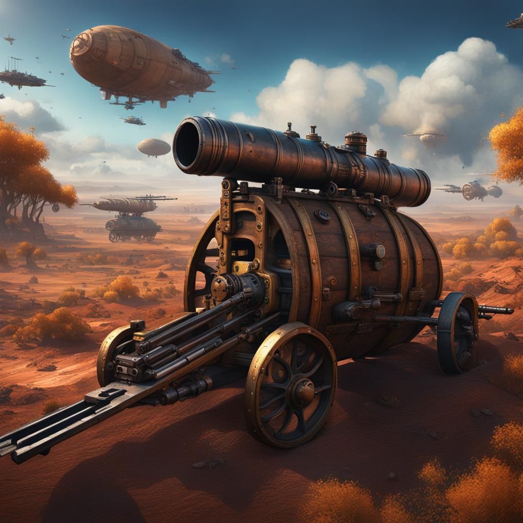 Old Flying Machines Viewed Through a Gun Barrel