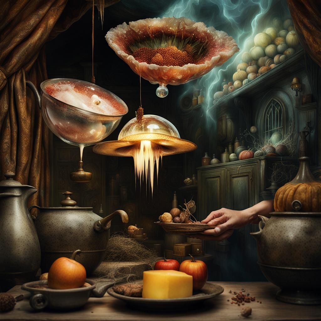 Magical Biological Surrealism with Dreamy Ethereal Quality