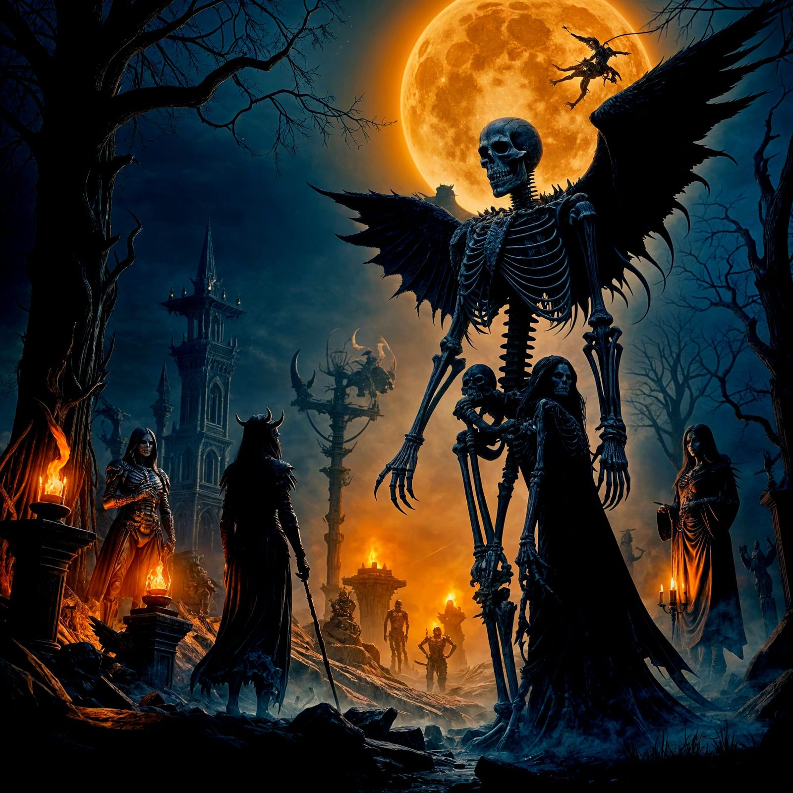 Skeletons, Witches, and Angels in Matte Painting