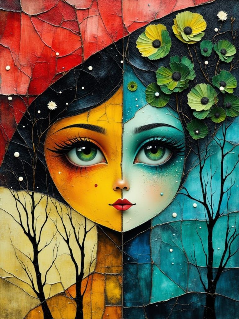 Hyper Cute Portrait with Contrasting Eyes