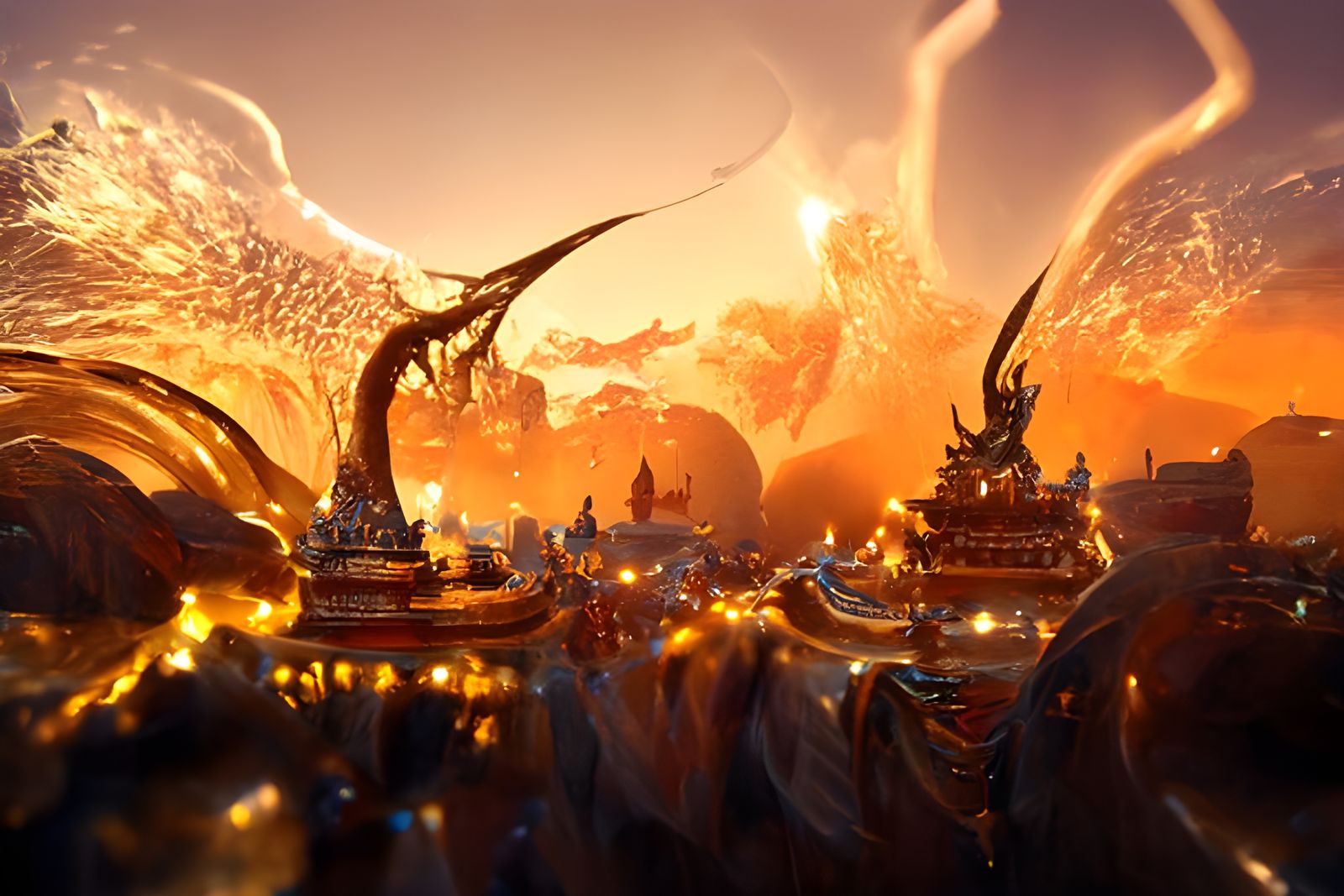 World-Eater Dragon Devouring Palace: Epic Destruction