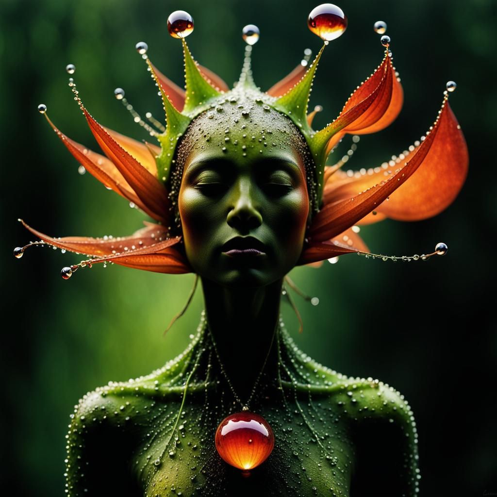 Dew Drops Shine: Surreal Dream in Deep Color