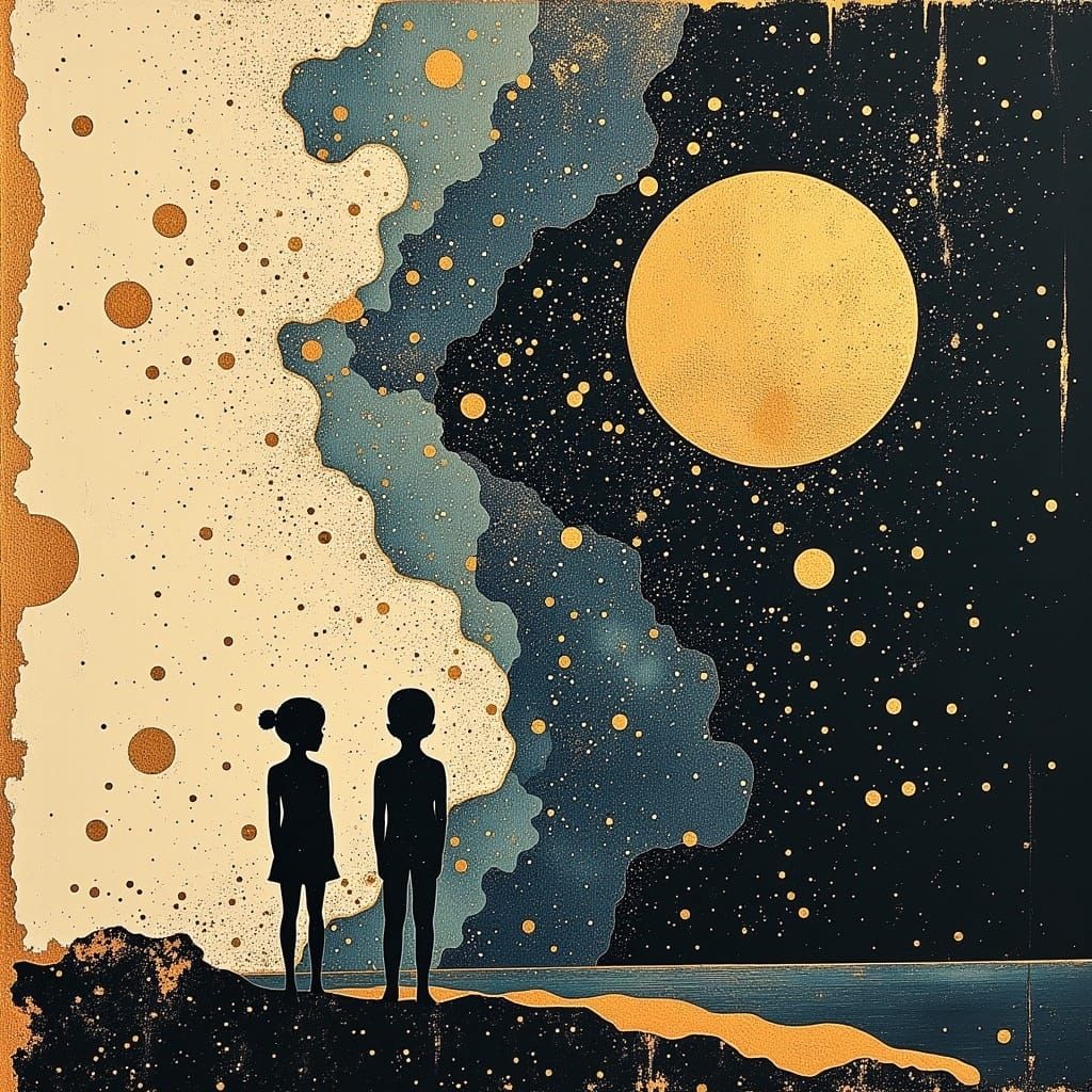 Cyberpunk Dreamscape in Neon Hues