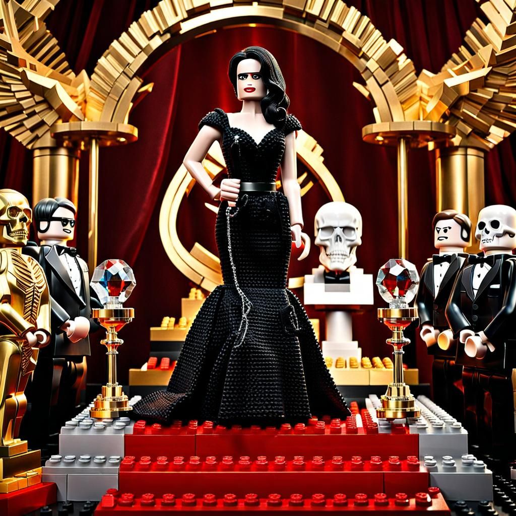 lego actress Eva Green on red carpet at an award ceremony