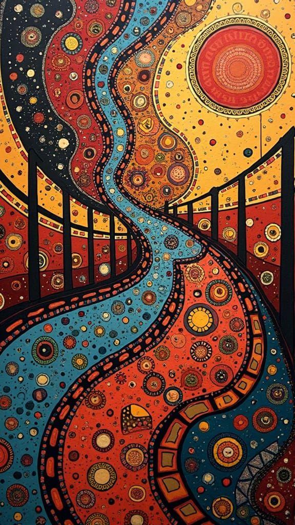 Art Deco Digital Platform in Graffiti Art Style