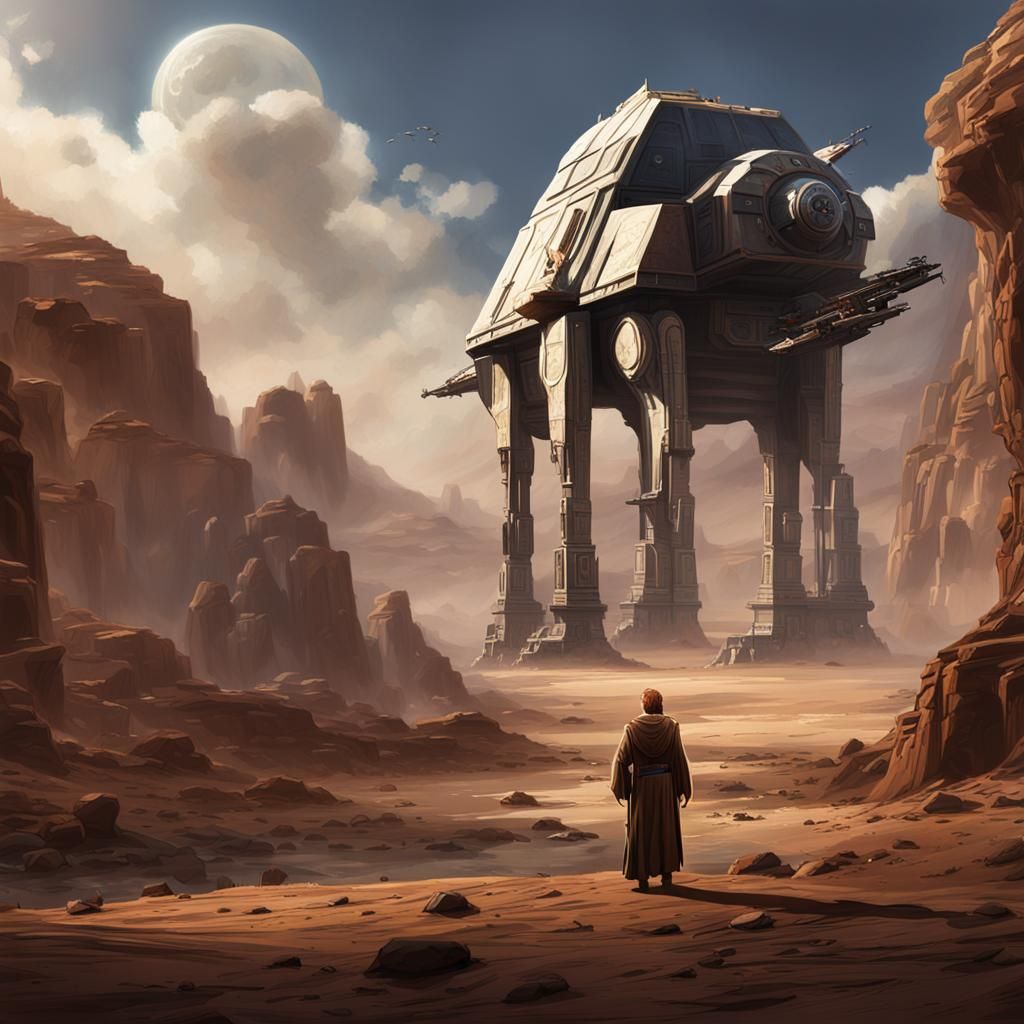 Fantastical Detailed Matte Painting in Unreal Engine Style