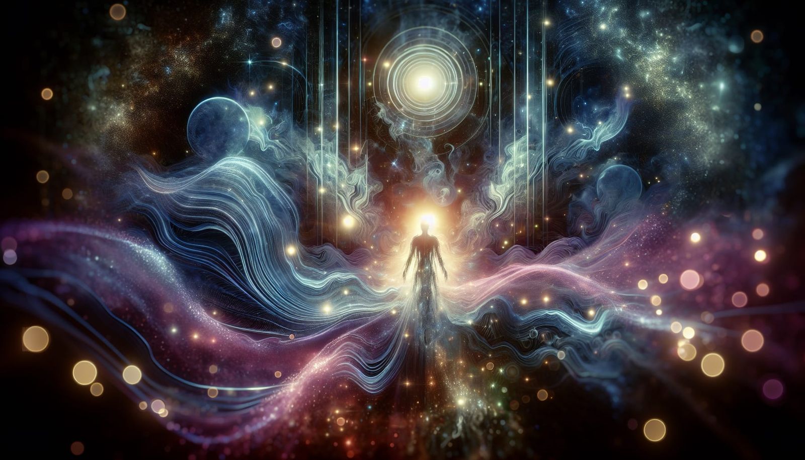 Mystical Cosmic Movie Poster in Gothic Ecopunk Style