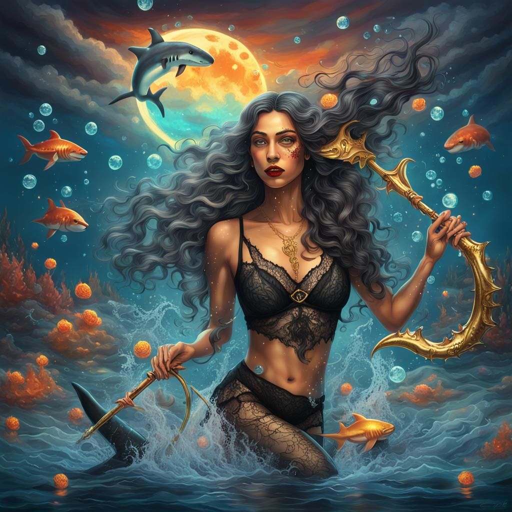 Steamy Shark Ride in Candyland Art Style