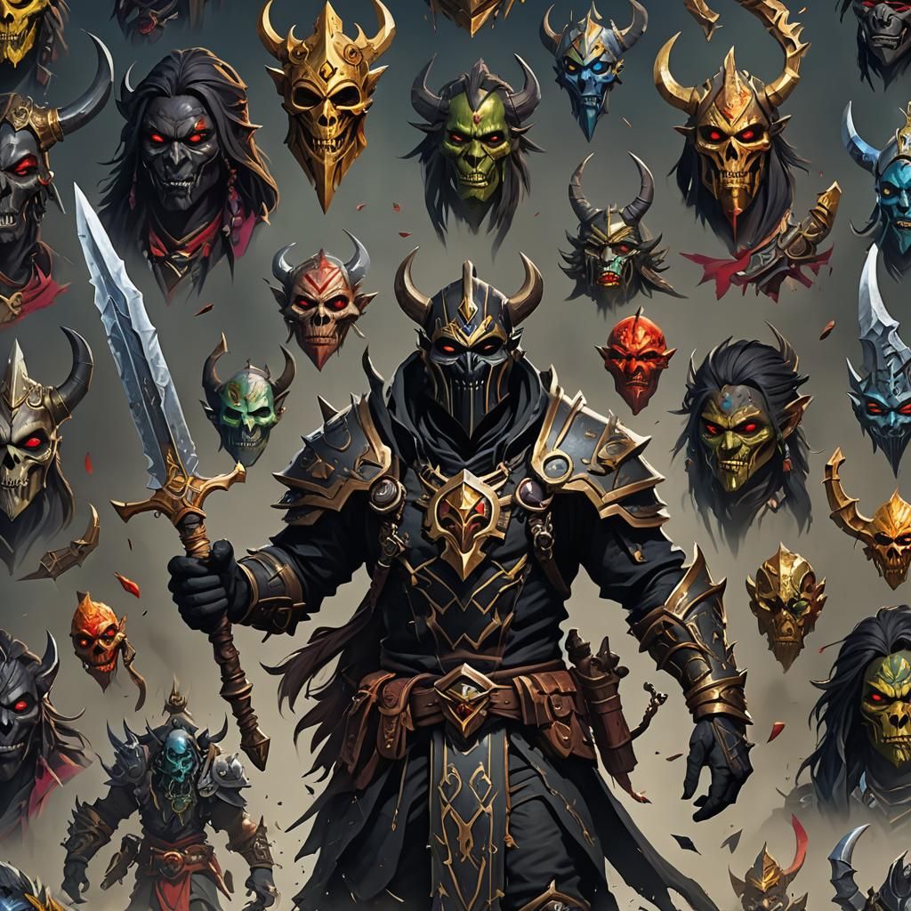 Rogue with Dagger in World of Warcraft Style