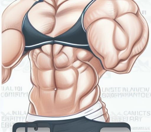 AI Generated Image of Human Muscle Anatomy